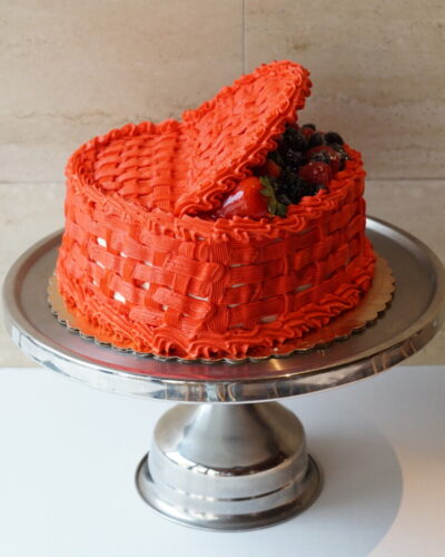 Basket Heart Cake