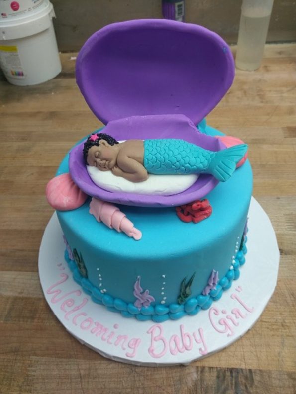 Baby Mermaid Cake