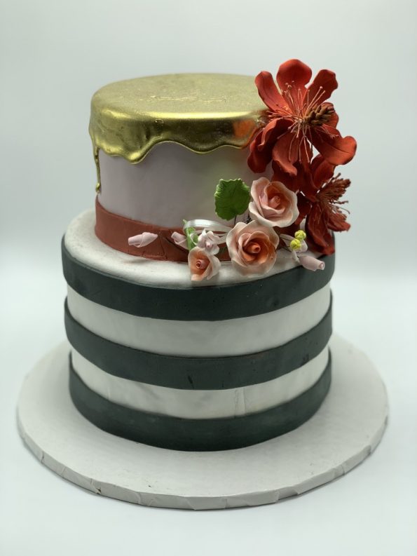 Black And Gold Cake