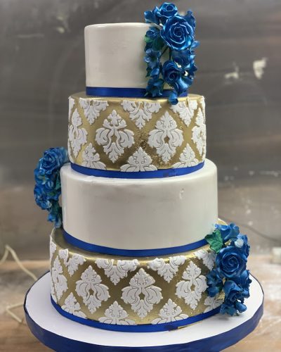 Blue And White Wedding