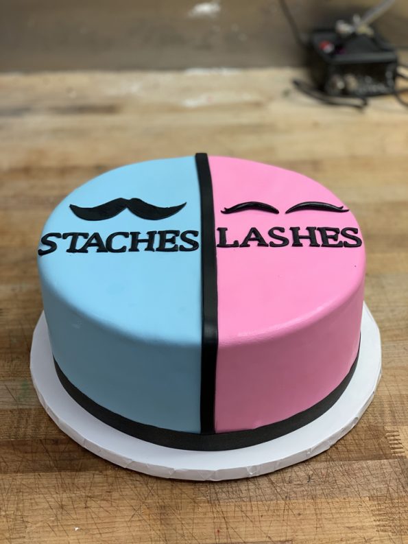 Staches And Lashes Cake