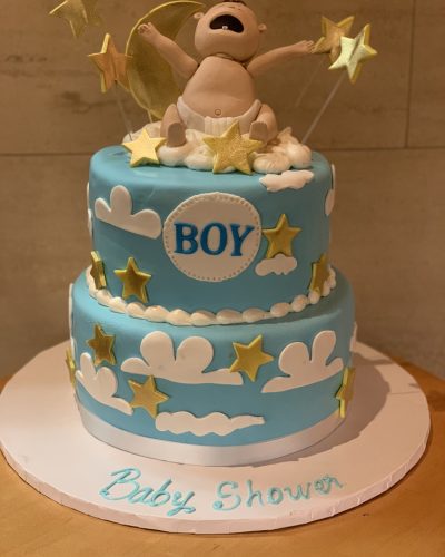 Baby Boy Stars Cake