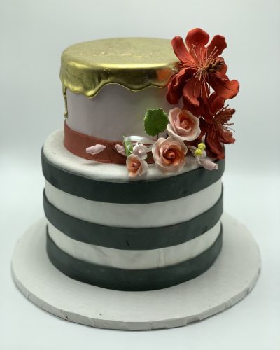 Black And Gold Cake