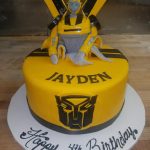 Bumble Bee Transformers Cake