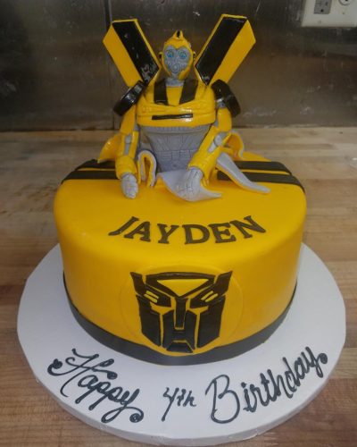 Bumble Bee Transformers Cake