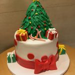 Christmas Tree Presents Cake