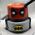 Deadpool And Batman Cake