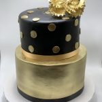 Gold And Black Cake