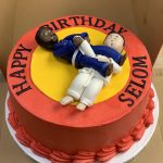 Karate Characters Cake