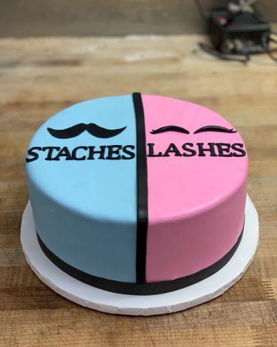 Staches And Lashes Cake