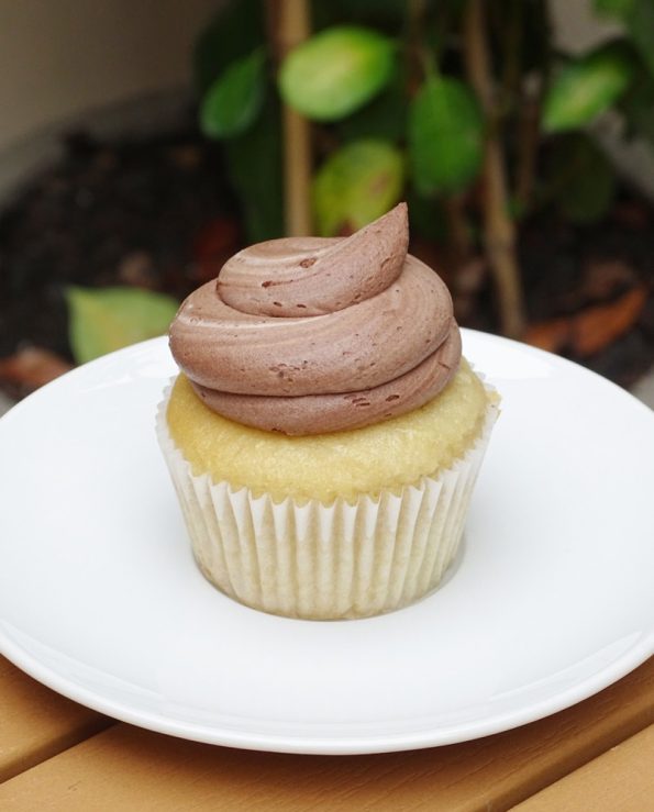 Mia's Choco Vanilla Vegan Cupcake
