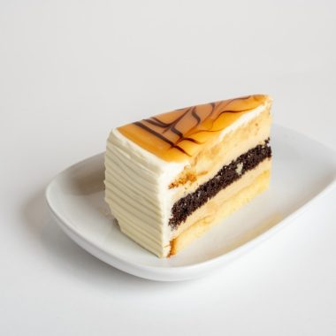 Salted Caramel Cake Slice
