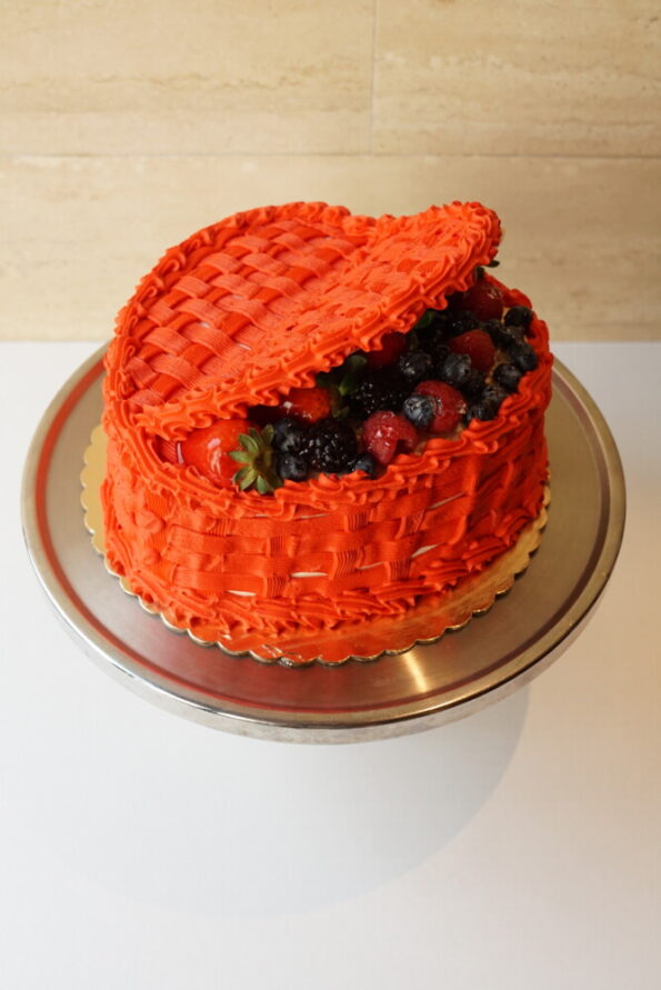 Valentine's Day Basket Cake