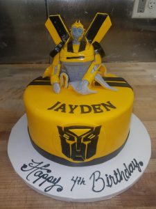 Bumble Bee Transformers Cake