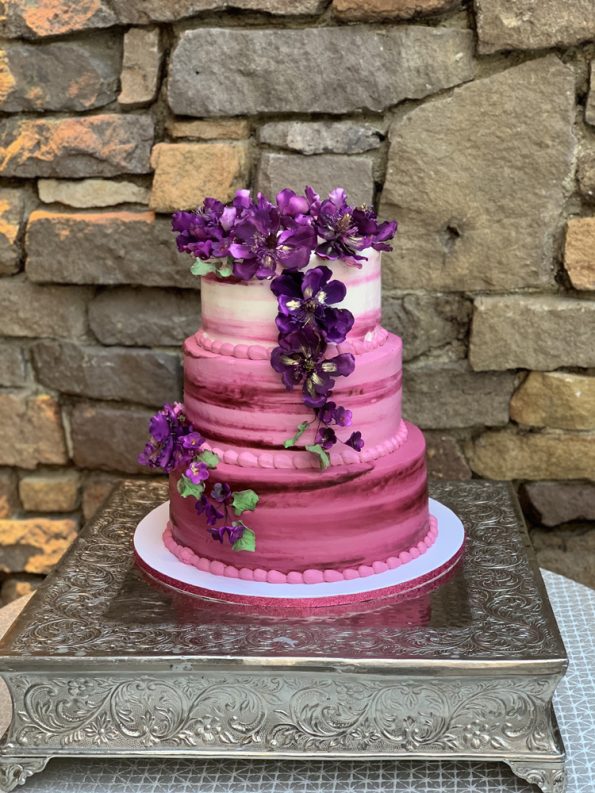 Purple Wedding Cake