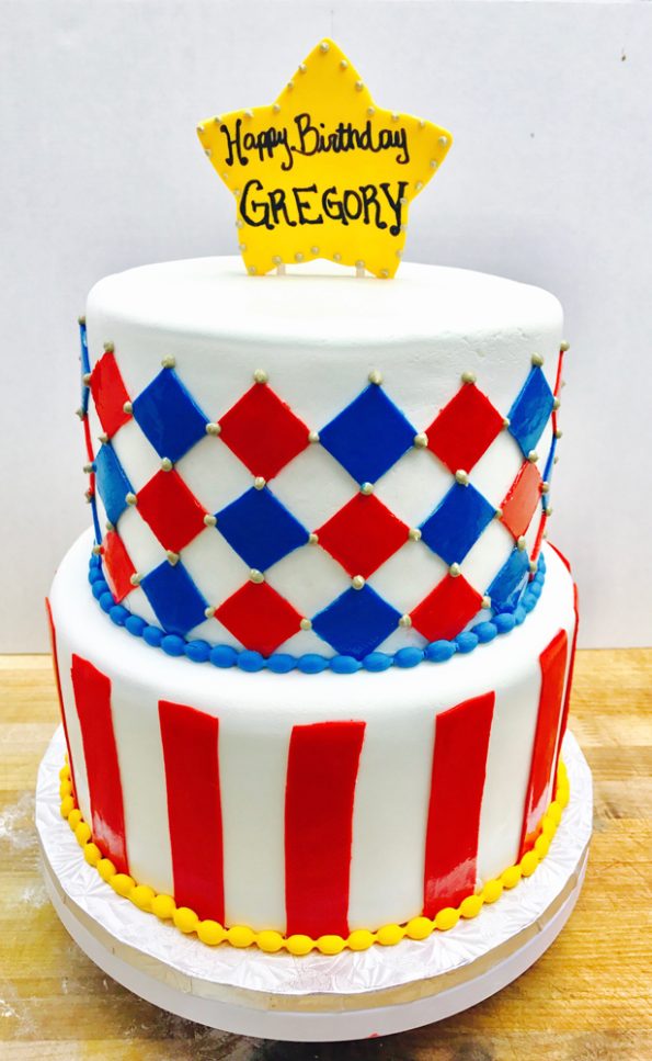 Red White And Blue Cake