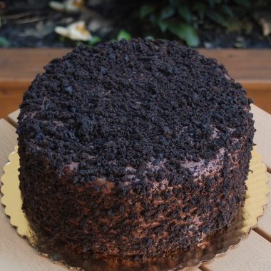 savor the classic flavor of a traditional Brooklyn blackout cake at Mia's Bakery.