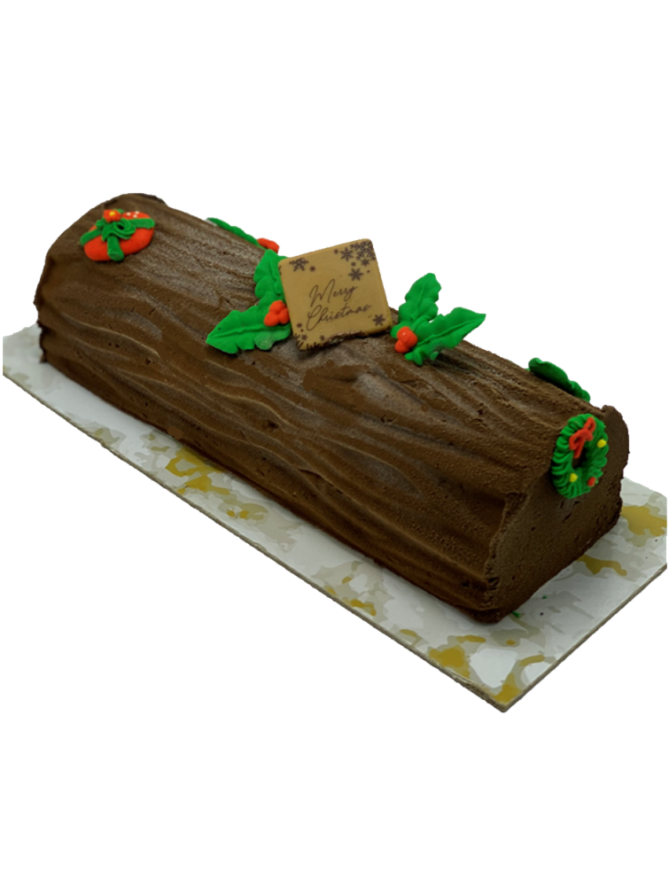 chestnut buche de noel savor the classic flavor of chestnut buche de noel at Mia's Bakery.