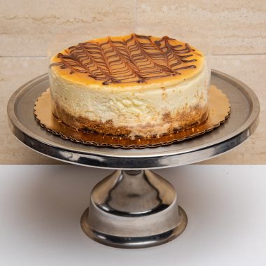 savor the classic flavor of a NY-style caramel cheesecake at Mia's Bakery.