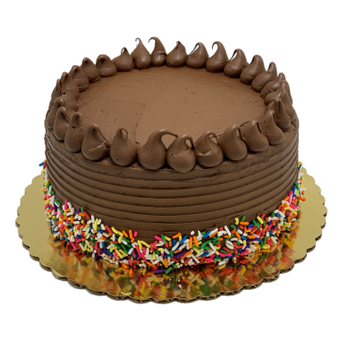 savor the classic flavor of a homemade chocolate fudge cake at Mia's Bakery.