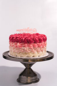 Ombre Rosettes Cake