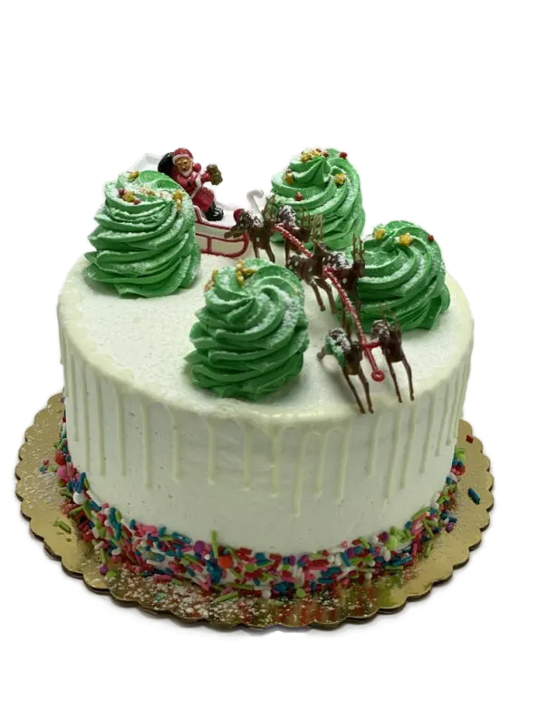 Christmas Santa Sleigh Cake 595x7932