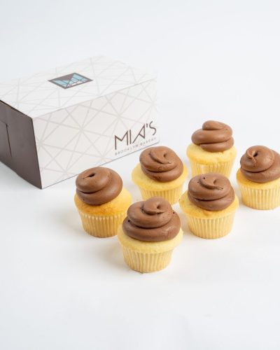 Vegan Vanilla Chocolate Cupcakes from Mia's Bakery