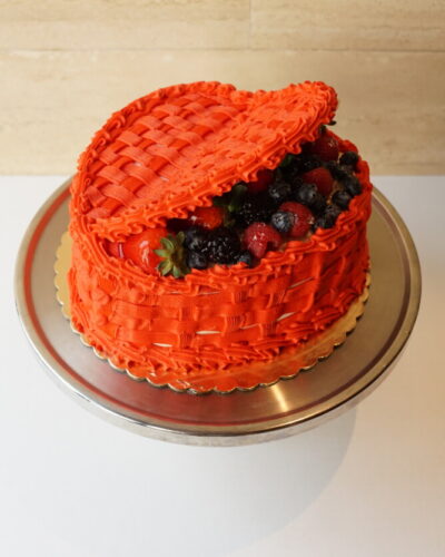 Valentine's Day Basket Cake
