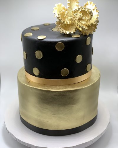 Gold And Black Cake