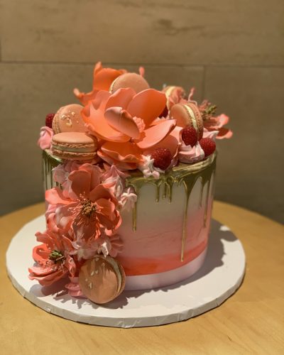 Pink And Gold Cake
