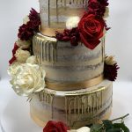 Red And Gold Cake