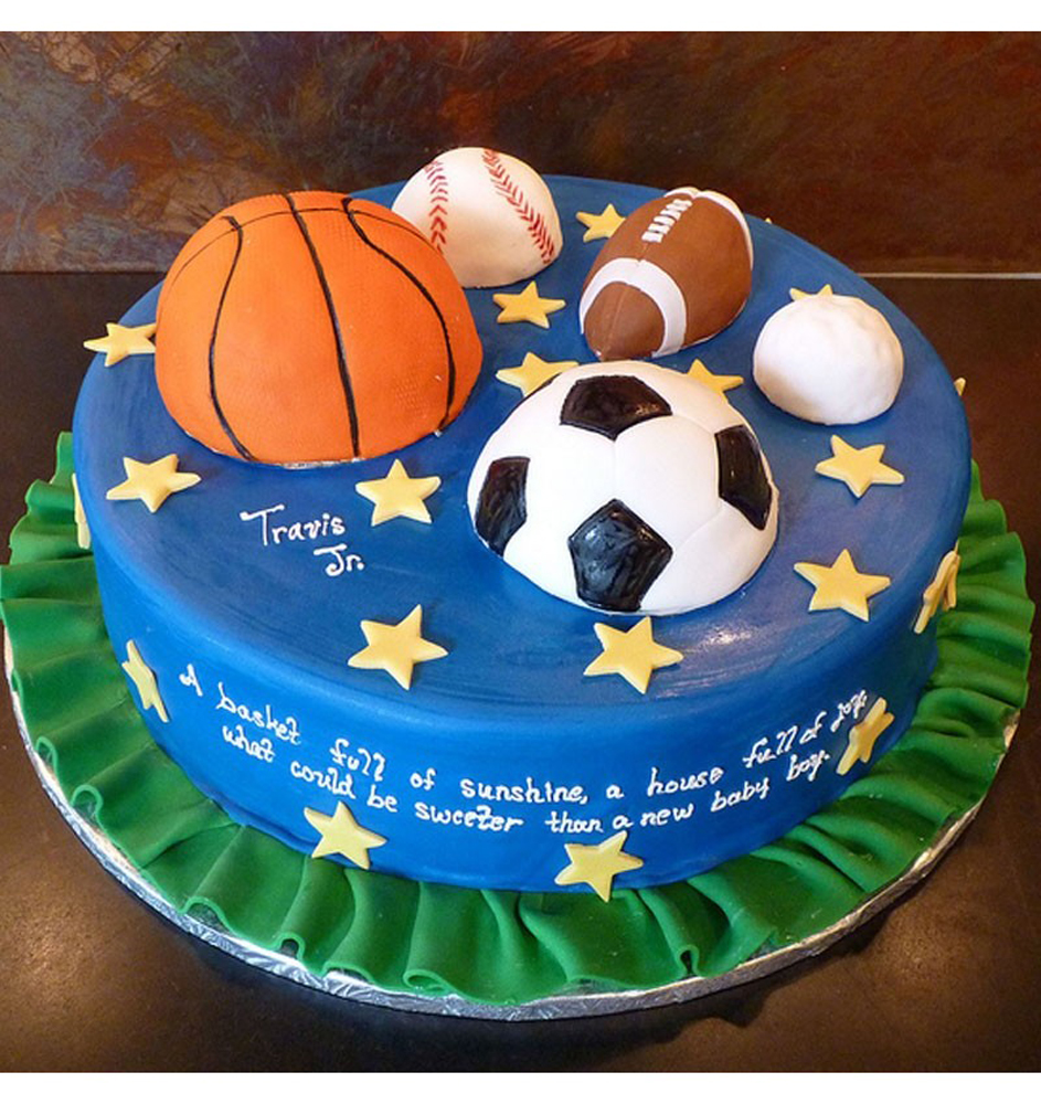 Order Online Sports Themed Birthday Cakes for an Adrenaline Rush
