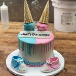 Whats The Scoop Gender Reveal Cake
