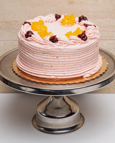 peach raspberry cake
