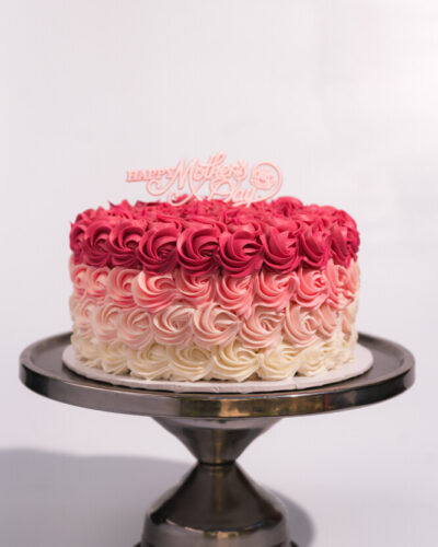 Ombre Rosettes Cake